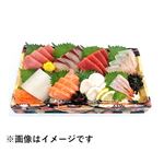 本まぐろ入りお刺身盛合せ8点盛り（えび入り）中とろ4切はまち4切本鮪赤身4切真鯛4切するめいか1山生アトランティックサーモン4切ほたて4切むき甘えび4尾 8点盛