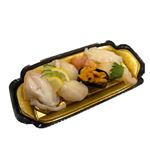 【魚屋の鮨】貝尽くしにぎり鮨（うに入）7貫入【わさびなし】1パック【12時以降の配送に限ります】