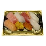 【魚屋の鮨】魚屋のご馳走にぎり鮨（うに・いくら・えび入）8貫入【わさびなし】1パック【12時以降の配送に限ります】