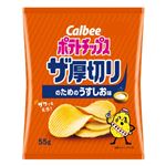 カルビー ポテトチップス ザ厚切りのためのうすしお味 55g