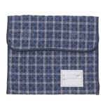 【4歳頃～6歳頃まで】先染め幼児防災頭巾ケース（濃青）サイズ フリー