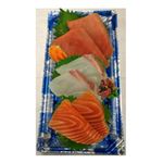 お刺身盛合せ 3点盛（めばちまぐろ2切・真だい2切・サーモン2切）※仕入れ状況によりネタを変更させていただく場合があります。予めご了承ください。【12時以降のお渡し限定】