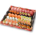 【予約】 本まぐろ中とろ入りお奨め握り寿司 40貫入 1パック 【8月10日～8月15日の受取り】