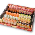 【予約】 本まぐろ中とろ入りお奨め握り寿司 50貫入 1パック 【8月10日～8月15日の受取り】