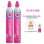 【ワンタッチ式】ソーダストリーム クイックコネクト ガスシリンダー 新規用 60L×2本セット SSG9121