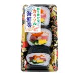 8種具材を楽しむ海鮮太巻3巻 1パック※午前便お届け不可・ヤマト便地域全便お届け不可・18時以降のお届け不可