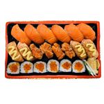 【予約】 サーモンづくしの握り寿司盛合せ 1パック 【5月3日～5月6日のお受取り】