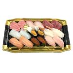 【予約】 【魚屋のにぎり鮨】 本鮪を味わうご馳走にぎり鮨（うに・いくら・えび入）18貫 【4／8－9配送】