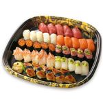 ★【予約】 本まぐろと愛媛県産真鯛のお奨め握り 40貫入【わさびなし】1パック ※【3月20日～5月11日までの配送限定】