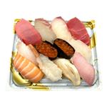 【魚屋の鮨】魚屋の握り鮨（いくら・えび入）12貫入 1パック 【8月12日～8月15日の受取り】