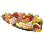 【予約】 お刺身盛合わせ（えび・うに・いくら入）11点舟盛 1パック 【12月29日～1月4日の受取り】