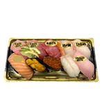 【予約商品】【魚屋の鮨】 本鮪と自慢のネタのご馳走にぎり鮨（うに・いくら・えび入）10貫 1パック 【8月12日～8月17日のお受取り】