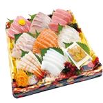 【予約商品】 超まぐろ入り お刺身盛合せ（9点盛）（えび入）5切×9種 【12月30日～1月2日のお受取り】