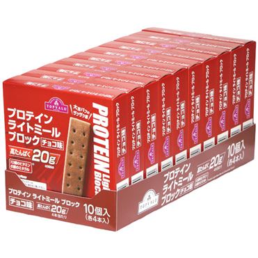 おうちでイオン イオンネットスーパー トップバリュ ライトミールブロック チョコ味 4本 10個