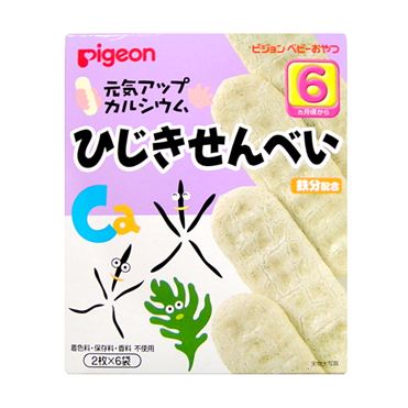 おうちでイオン イオンネットスーパー 6ヶ月頃 ピジョン 元気アップカルシウム ひじきせんべい 2枚 6袋