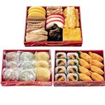 【ご予約メニュー】【T22 】ミニサイズ重箱9品助六重箱もちセット（赤かまぼこ）