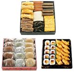 【ご予約メニュー】【T21 】重箱7品助六重箱もちセット（白かまぼこ）