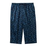 （メンズ）ピースフィット COOL プリントステテコ6分丈（前とじ）（アオ）サイズ 3XL