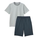 （メンズ）ピースフィット Silky FACTコットン無地Tシャツ上下セット（ウスクロ）サイズ L