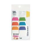 カクケイ FILM INDEX 厚口タイプ 6色入（約）横24.5×縦38mm 6色 各10枚 C－FI－01