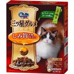 【ペット用】ユニ・チャーム 銀のスプーン 三ツ星グルメ しみ旨お魚仕立て まぐろ・かつお味にかつお節添え 192g（16g×12袋）