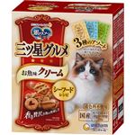 【ペット用】ユニ・チャーム 銀のスプーン 三ツ星グルメ お魚味クリーム シーフードレシピ3種のアソート 180g（18g×10袋）