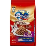 【ペット用】ユニ・チャーム 銀のスプーン 贅沢うまみ仕立て 15歳頃から まぐろ・かつお・煮干し・白身魚・しらす入 800g