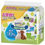 【ペット用】ユニ・チャーム デオクリーン 純水99％ウェットティッシュ つめかえ用 70枚×3個パック