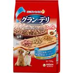 【ペット用】ユニ・チャーム グラン・デリ ふっくら仕立て ビーフ・白身魚・チキン・緑黄色野菜・チーズ・角切りビーフ粒入り 750g