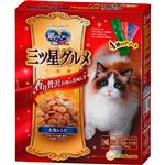 【ペット用】ユニ・チャーム 銀のスプーン 三ツ星グルメ 香るお魚仕立て 4種のアソートお魚レシピ 200g（20g×10袋）