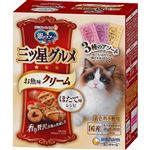 【ペット用】ユニ・チャーム 銀のスプーン 三ツ星グルメ お魚味クリーム ほたて味レシピ 3種のアソート 180g（18g×10袋）