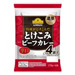 トップバリュベストプライス 具材がとけこんだ とけこみビーフカレー 辛口 170g×4袋