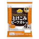 トップバリュベストプライス 具材がとけこんだとけこみビーフカレー 甘口 170g×4