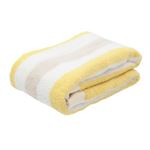 HOME COORDY 乾きやすいコンパクトバスタオル（イエロー）サイズ 50×100cm