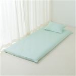 HOME COORDY 綿混敷ふとんカバー 無地（グリーン）シングルロング