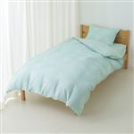 HOME COORDY 綿混 プリント 掛ふとんカバー（グリーン）シングルロング