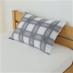 HOME COORDY 綿混 プリント まくらカバー（オフホワイト）サイズ 43×63cmまくら用