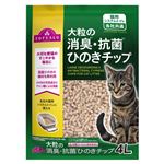 【ペット用】トップバリュ 猫用2段式トイレ 大粒の消臭・抗菌ひのきチップ 4L