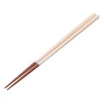 HOME COORDY 若狭塗箸【彩】白茶色 23cm