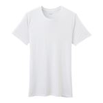 PEACE FIT（ピースフィット）（メンズ）Silky FACT 半袖 クルーネックシャツ（シロ）サイズ 2XL