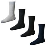 （メンズ）トップバリュ 無地クルー丈 ソックス 4足組（ソノタ1）サイズ 23～25cm