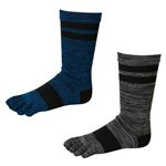 （メンズ）トップバリュ 丈夫 消臭5本指クルー丈 ソックス 2足組（ソノタ1）サイズ 27～29cm