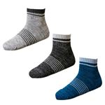 （メンズ）トップバリュ 丈夫 足底パイルショート丈 ソックス 3足組（ソノタ1）サイズ 27～29cm