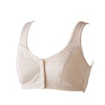 （レディース）トップバリュ らくなブラジャー フライス前開き（ウスベージュ）サイズ XL