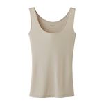 PEACE FIT（ピースフィット）（レディース）SilkyFACT タンクトップ（Aベージュ）サイズ M