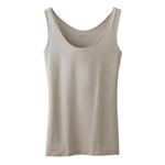PEACE FIT（ピースフィット）（レディース）SilkyFACT タンクトップ（Aベージュ）サイズ L