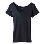 PEACE FIT（ピースフィット）（レディース）SilkyFACT 3分袖（クロ）サイズ L