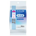 トップバリュ 24時間抗菌 99.99％除菌 ウエットティシュー アルコール 携帯 30枚