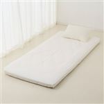 HOME COORDY フラットシーツ（ツイル）ホワイト シングル・シングルロング