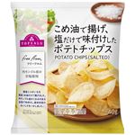 トップバリュ フリーフロム こめ油で揚げた 塩だけで味付けしたポテトチップス 40g